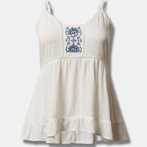 Challis Embroidered Cami